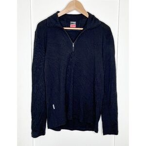 Icebreaker Merino Bodyfit 260 Half Zip Black Long Sleeve 100% Wool